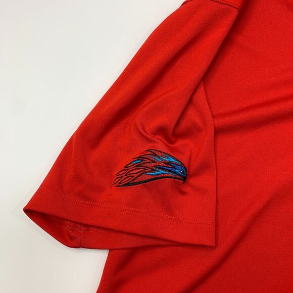 Nike Golf Shirt Mens L Large Red Moisture Wicking Performance Victory Polo - Picture 8 of 13